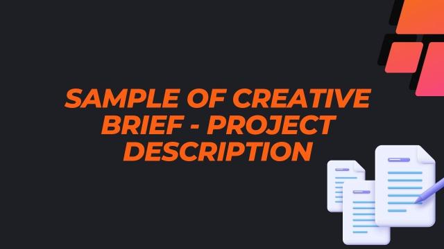 रचनात्मक संक्षिप्त का नमूना - परियोजना विवरण