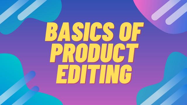 Editing Product images in Photoshop