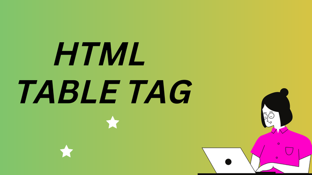 HTML Table Tag