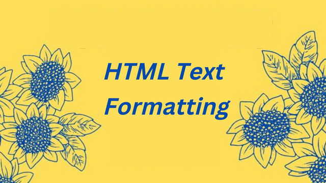 HTML Text Formatting