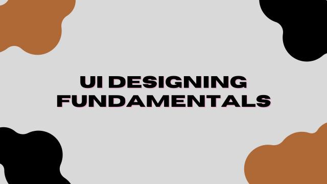 Creating a UI design Part I