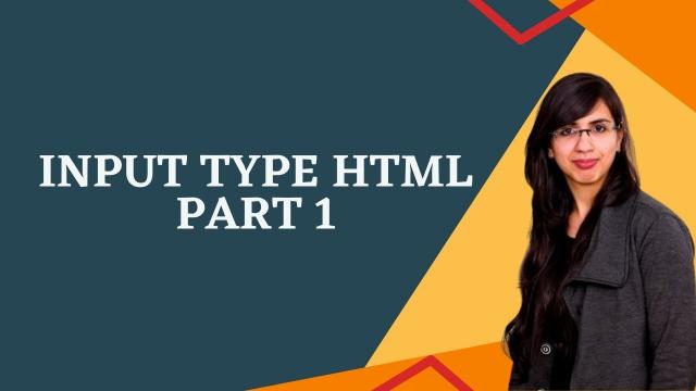HTML input type Attribute