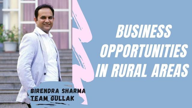 Business opportunities in rural areas 