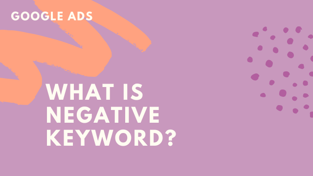 What is Negative Keyword?