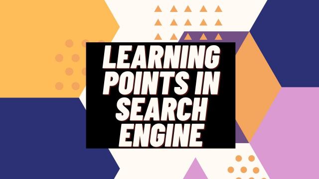 Learning-Points-in-Search-Engine