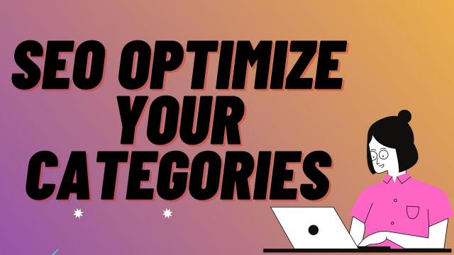 SEO Optimize your Categories
