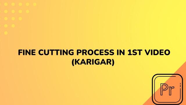 Fine Cutting Process in 1st Video (Karigar)