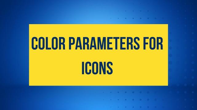 Color Parameters for icons