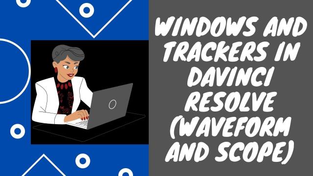 Windows and Trackers in Davinci Resolve (Waveform and Scope)