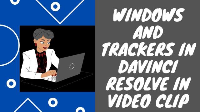 Windows and Trackers in Davinci Resolve in Video clip