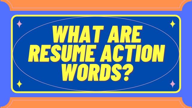 What are Resume Action Words?