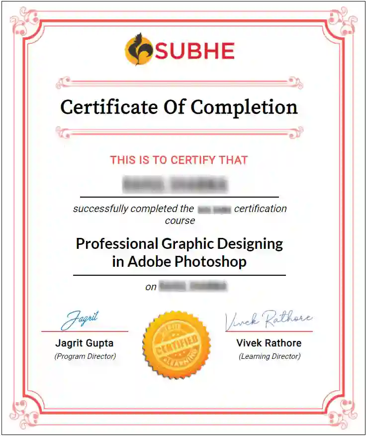 Subhe Certificate