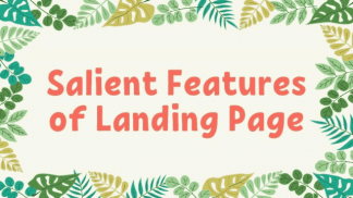 Salient Features of Landing Page