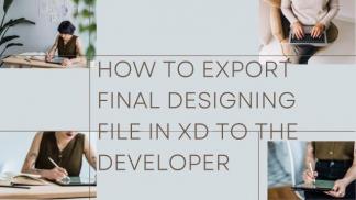 How to export final designing file in XD to the developer