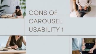 Cons of Carousel Usability 1