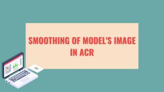 Smoothing of model's image in ACR