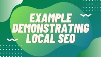 Example demonstrating Local SEO