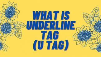 What is Underline Tag (U Tag)
