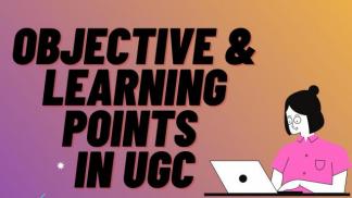 Objective and Learning Points in User Generated Content