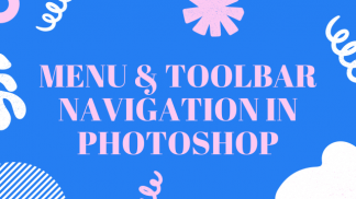 Menu and toolbar navigation in photoshop