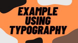 Example using Typography