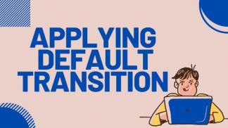 Applying Default Transition in Adobe Premiere Pro