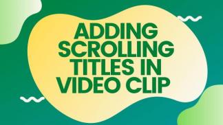 Adding Scrolling Titles in Video Clip in Davinci Resolve