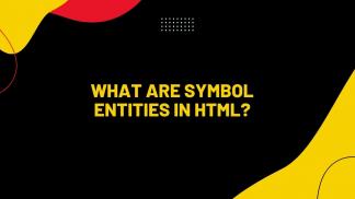 What are Symbol Entities in HTML?