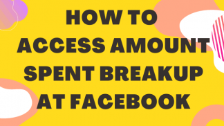 How to access amount spent breakup at facebook?