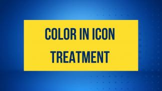 Color in Icon Treatment