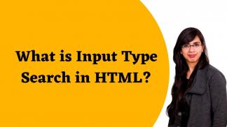 What is Input Type Search in HTML?