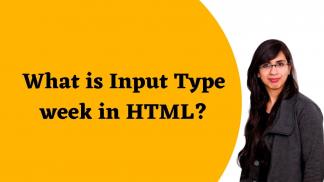 What is Input Type week in HTML?