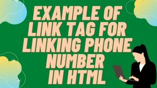 Example of LINK TAG for linking phone number