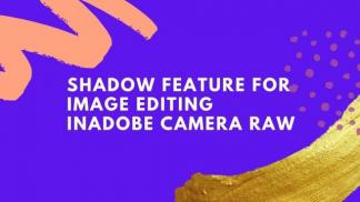 Shadow feature for image editing in Adobe Camera Raw