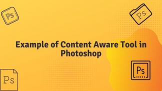 Example of Content aware tool in Photoshop