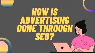 How is advertising done through SEO?