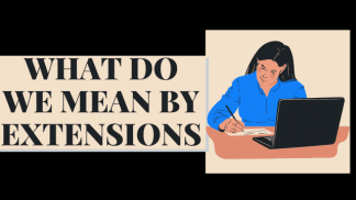 What do we mean by Extensions?