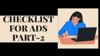 Checklist For Ads Part II