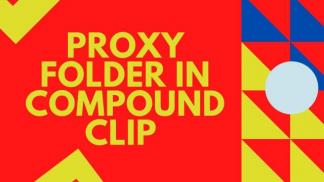 Proxy Folder in Compound Clip  