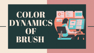 Color dynamics in brush in photoshop