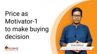 Price as Motivator one to make buying decision