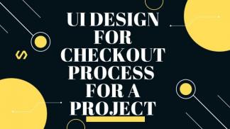 UI Design for Checkout process for a project in Behance