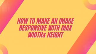 How to make an image responsive with max width& height