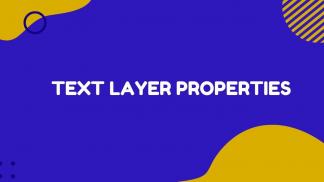 Text Layer Properties