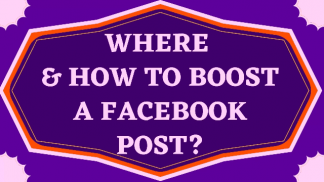 Where & How to boost a Facebook post?