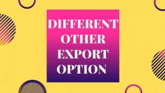 Different Other Export option in Adobe Premiere Pro