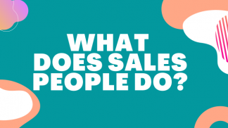 What does sales people do?