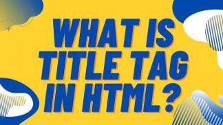 What is Title Tag in HTML?