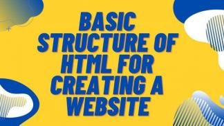 Basic structure of HTML for creating a website