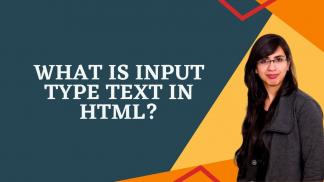 What is Input Type Text in HTML?